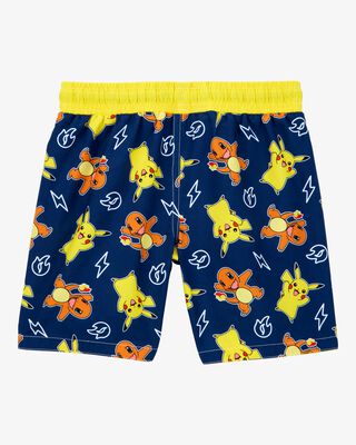 Product image 2 of Kid Pokémon™ Pikachu Swim Trunks - Navy/Yellow
