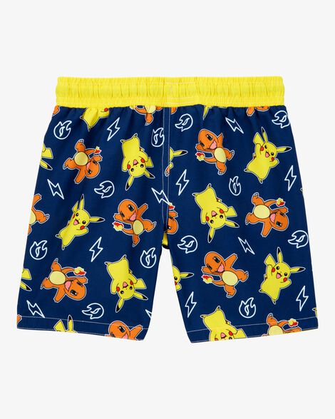  Product image 2 of Kid Pokémon™ Pikachu Swim Trunks - Navy/Yellow