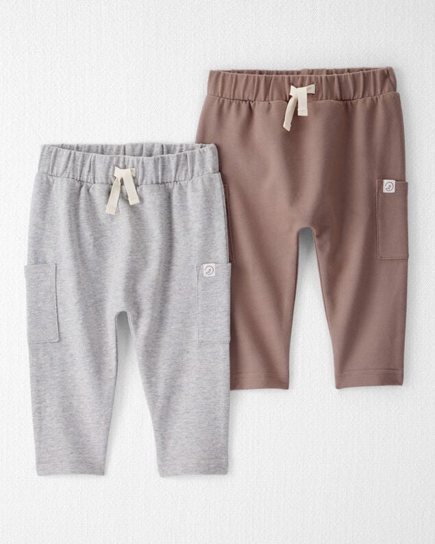 Product image 1 of Baby 2-Pack Organic Cotton French Terry Joggers