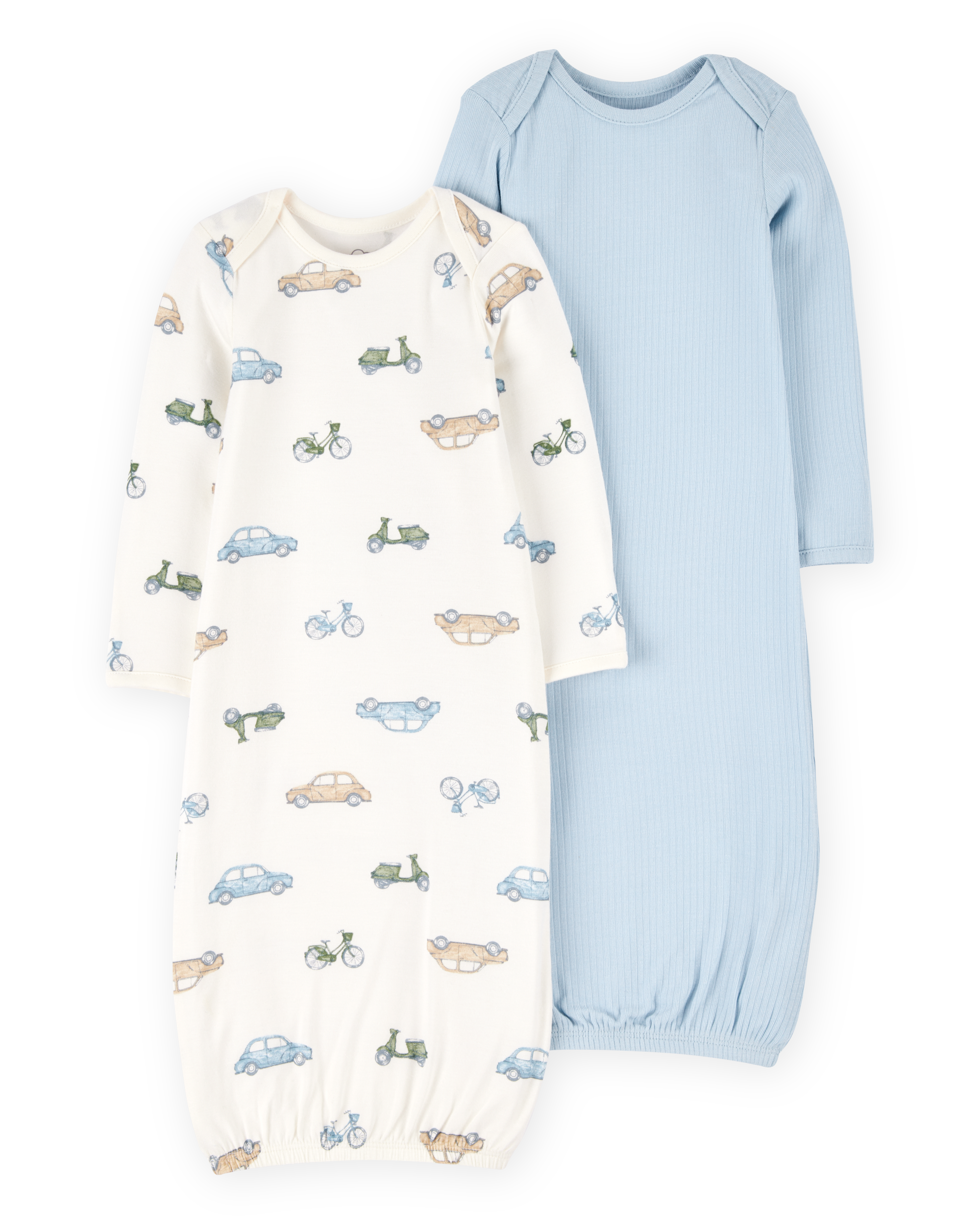 Baby Boy 2-Pack PurelySoft Sleeper Gowns - Blue