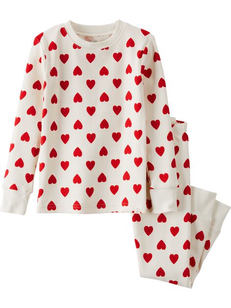  Product image 4 of Toddler Organic Cotton Pajamas Set in Hearts