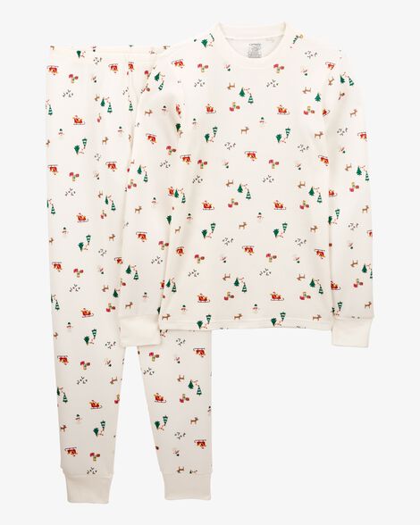  Product image 1 of Adult 2-Piece Christmas Thermal Pajamas
