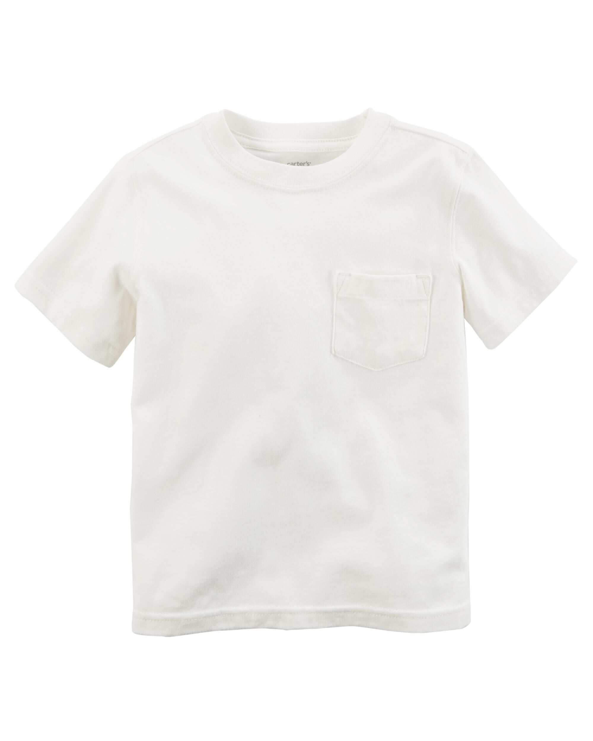 Kid White Pocket Jersey Tee | carters.com