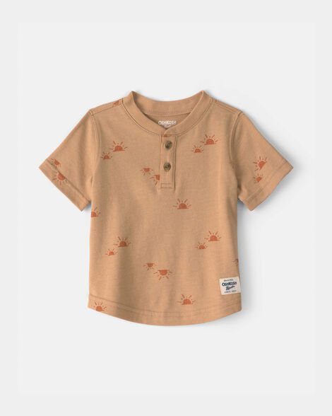 Baby Boy Sun Henley Top - Yellow