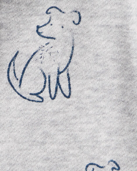 Product image 2 of Baby Boy Dog Print Long-Sleeve Hoodie - Grey