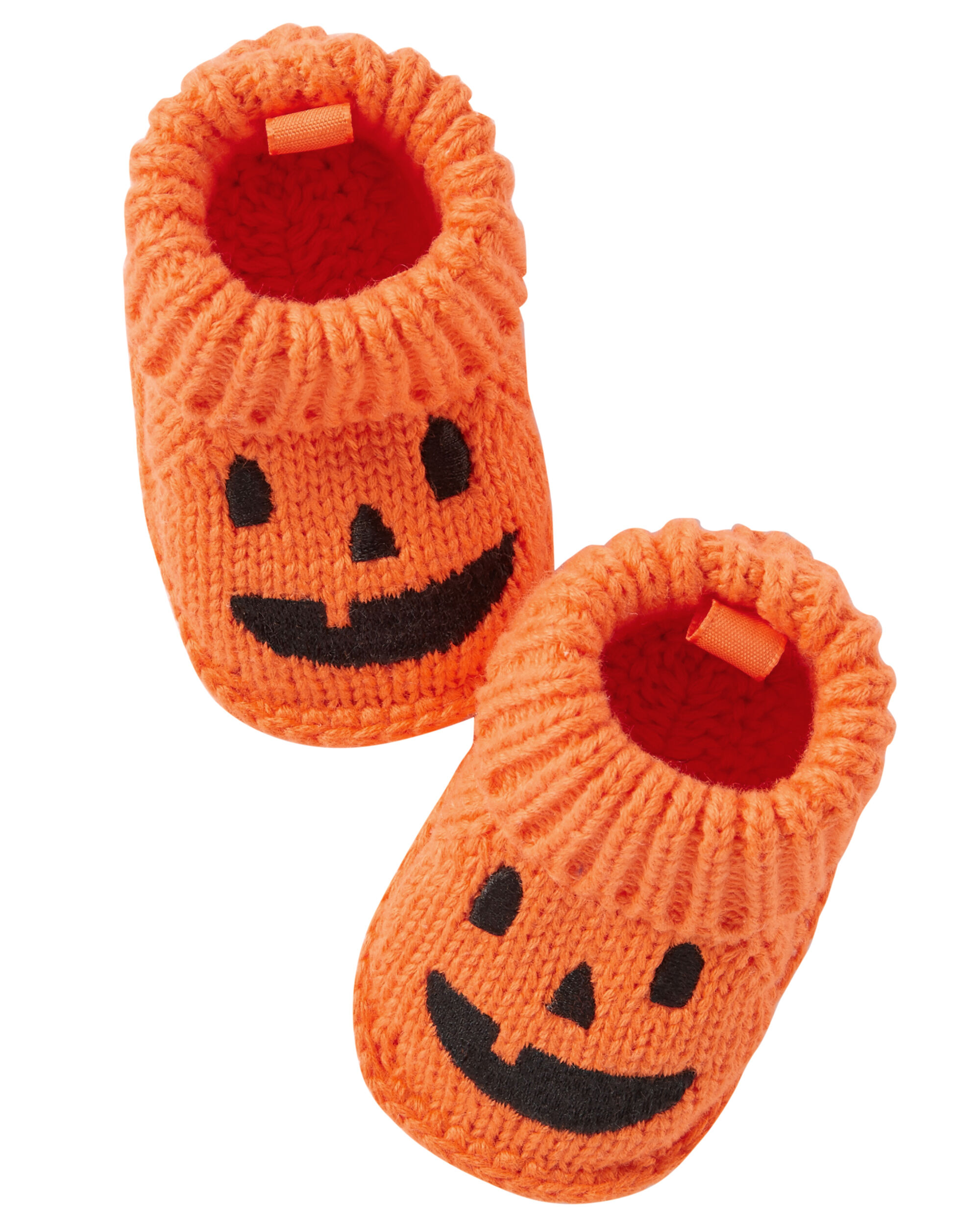 pumpkin baby booties