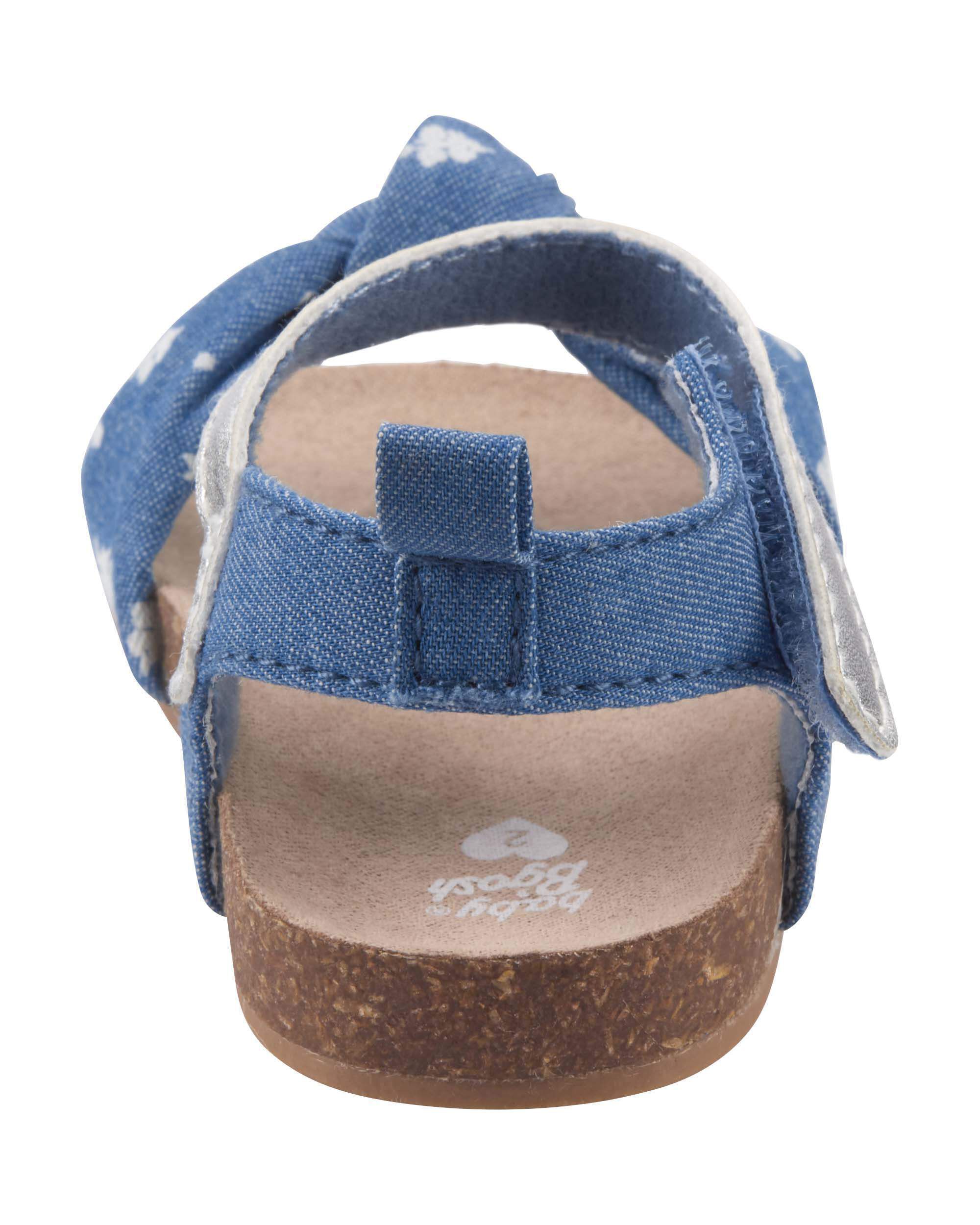 Carter's chambray cork sandals on sale