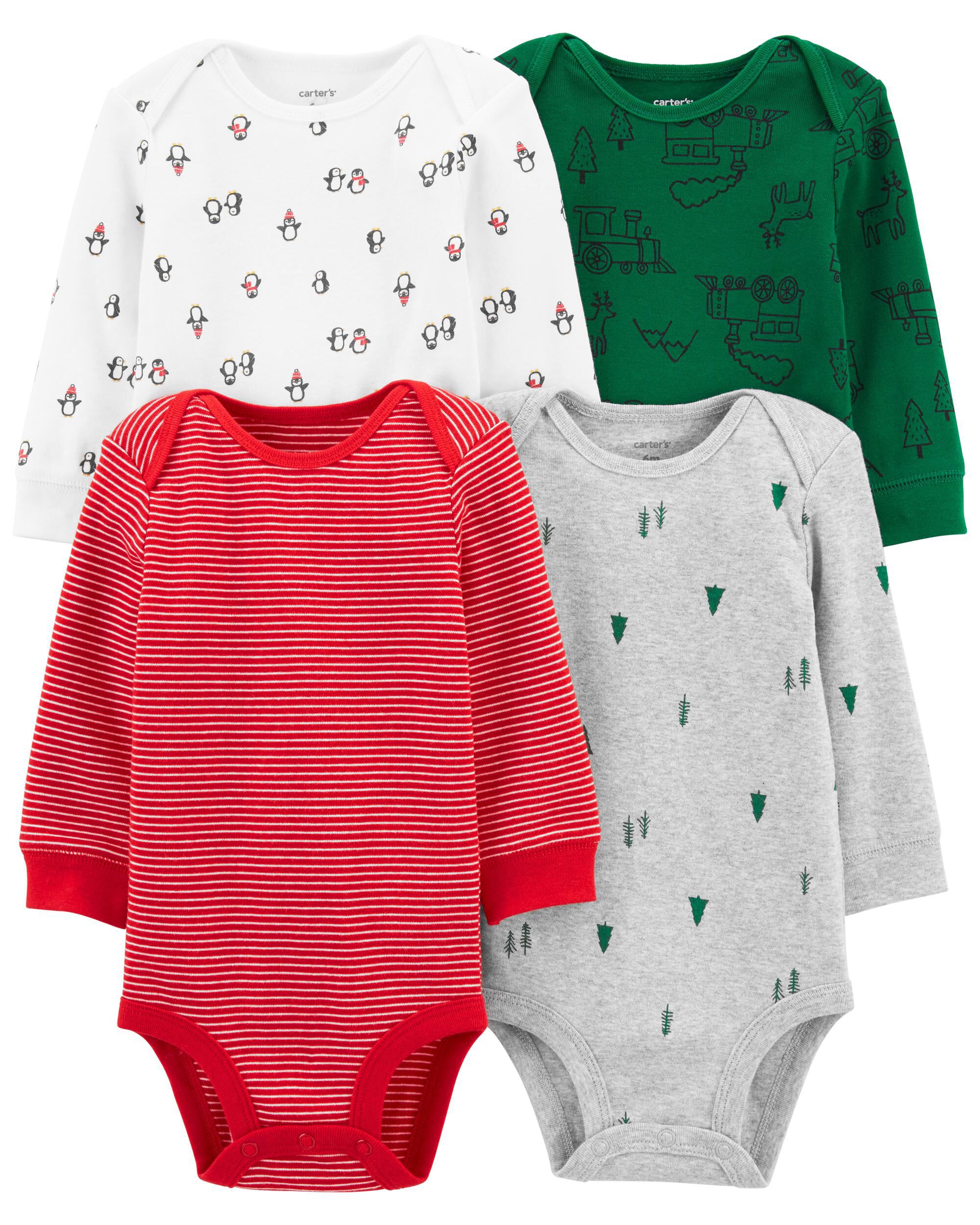 *CLEARANCE* 4-Pack Holiday Original Bodysuits