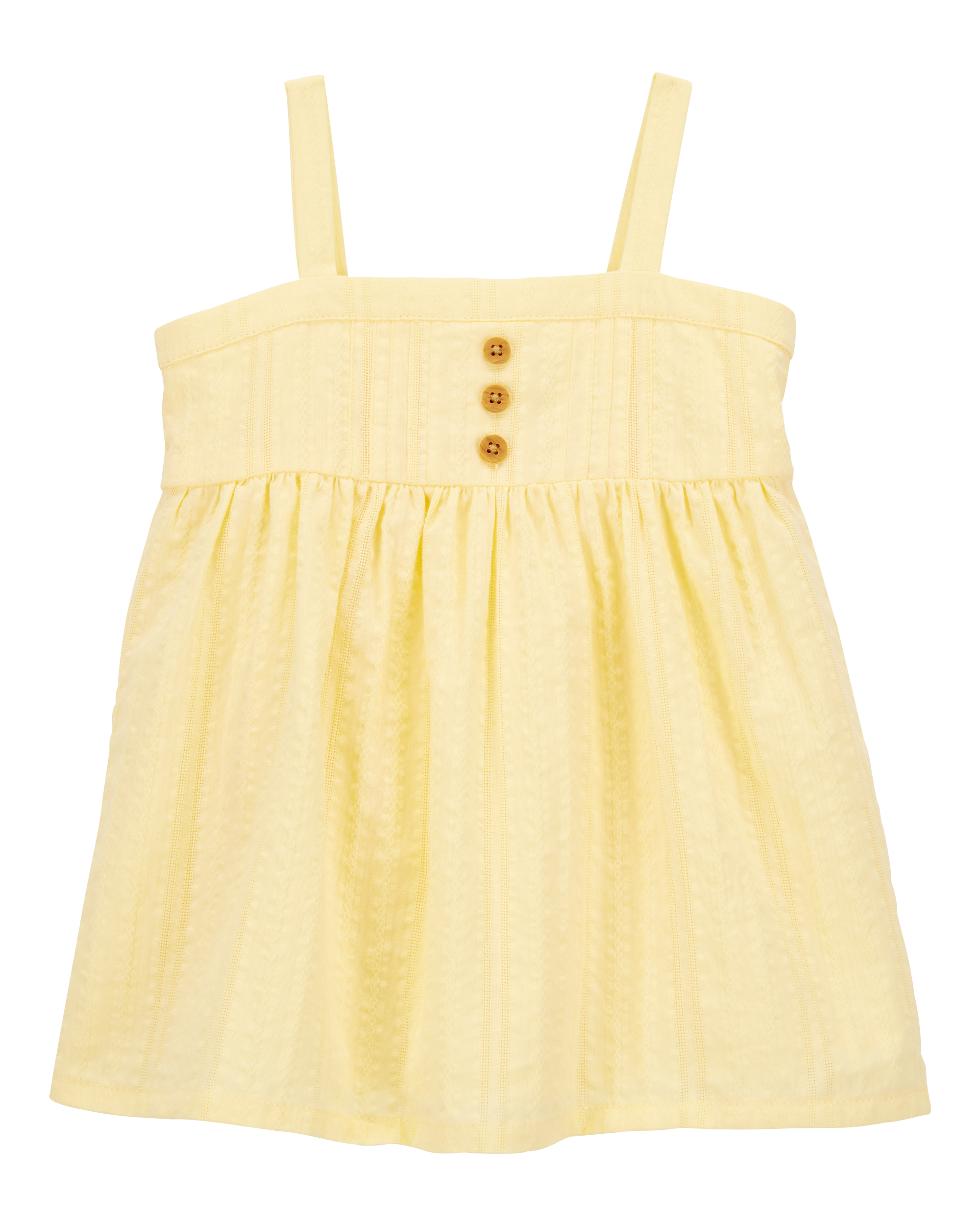 Baby Seersucker Tank Dress - Yellow