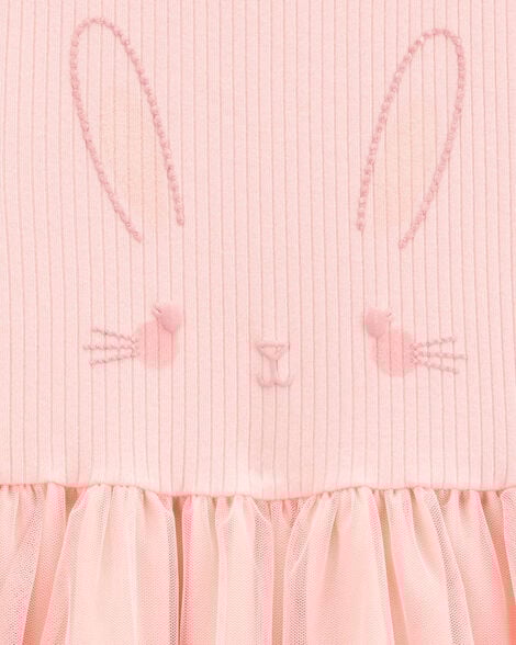 Product image 3 of Kid Bunny Tutu Short-Sleeve Dress - Pink