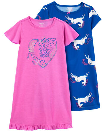 Kid 2-Pack Nightgowns
