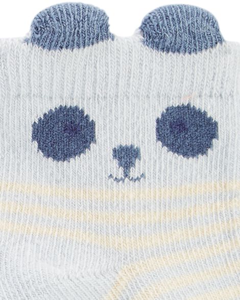  Product image 2 of Baby 3-Pack Panda Booties