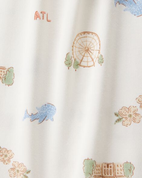  Product image 2 of Toddler Atlanta Print PurelySoft 2-Piece Pajamas - Ivory