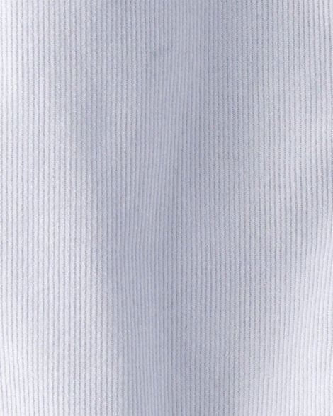 Baby Boy Corduroy Long-Sleeve Button-Down Bodysuit - Blue