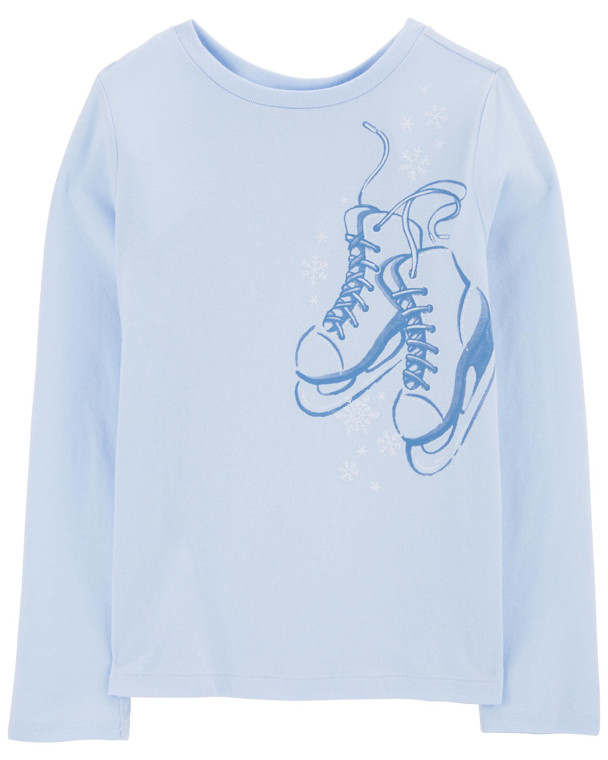 Kid Ice Skates Long-Sleeve Graphic Tee - Carter's | Carter's