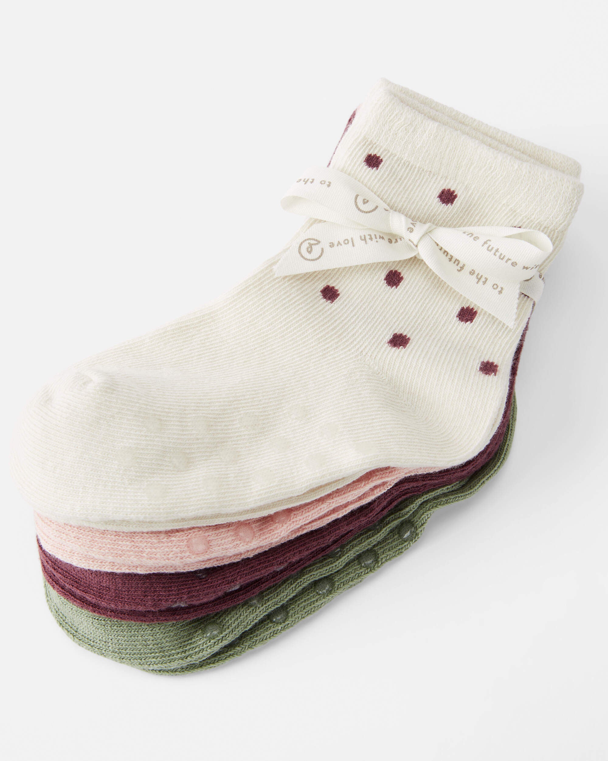 Toddler 4 Pack Slip Resistant Socks