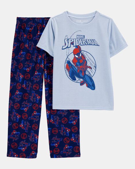 boys marvel© loose fit 2-piece pajamas - blue