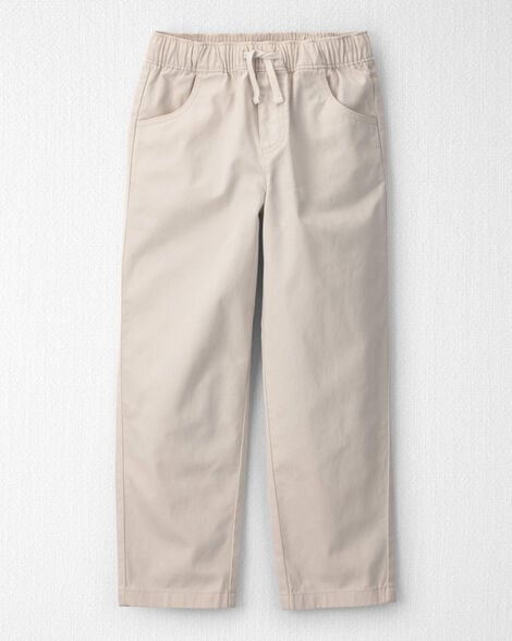 Kids Organic Cotton Baggy Twill Pants