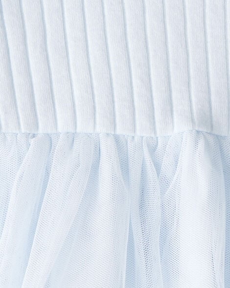 Product image 4 of Baby Girl Tulle Long-Sleeve Dress - Blue
