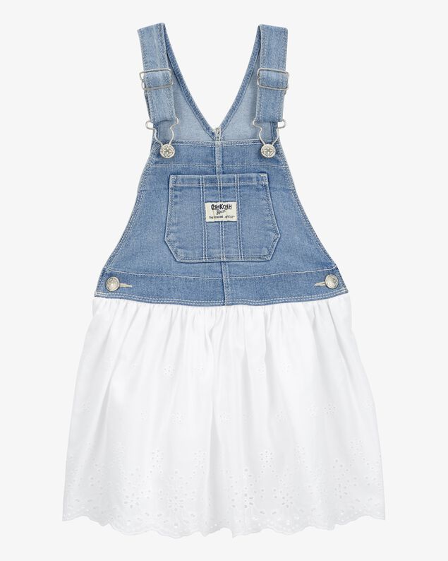 Product image 1 of Toddler Stretch Denim Eyelet Jumper Dress