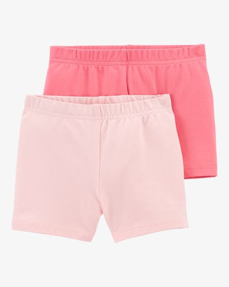 Product image 1 of Toddler 2-Pack Pink Bike Shorts