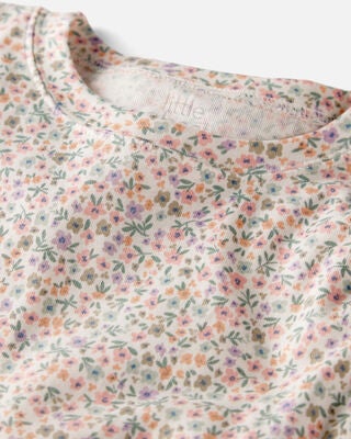 Product image 2 of Kid Floral Print Organic Cotton 2-Piece Pajamas