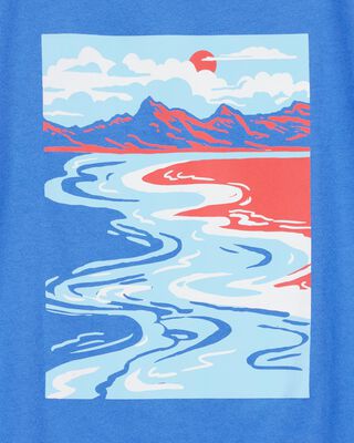 Product image 2 of Kid Scenic Beach Short-Sleeve Graphic Tee - Blue