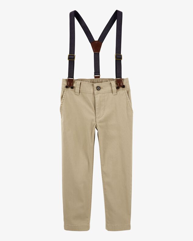 Product image 1 of Toddler The Favorite: Khaki Suspenders