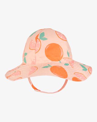 Product image 1 of Baby Orange Fruit Print Reversible Swim Hat - Orange/Peach