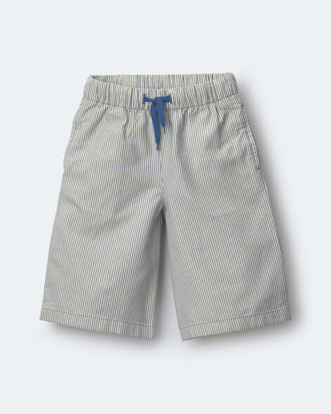 Toddler Girl Wide-Leg Pants in Stripes - Slate Blue
