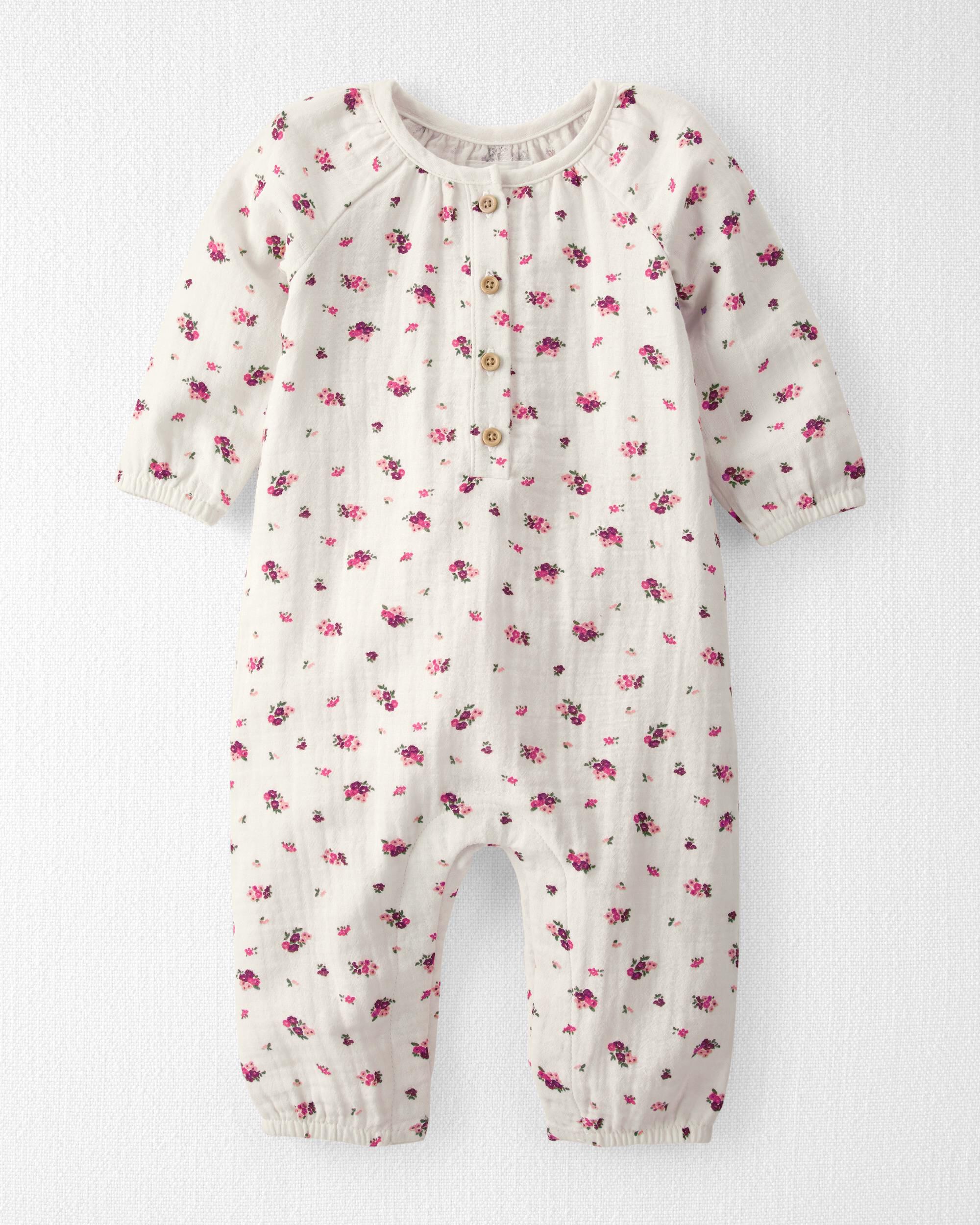 Carter's organic cotton gauze jumpsuit Clearance