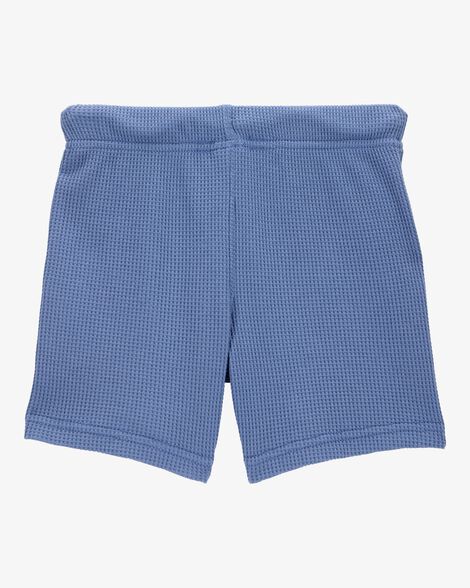  Product image 2 of Baby Waffle Knit Drawstring Shots - Blue