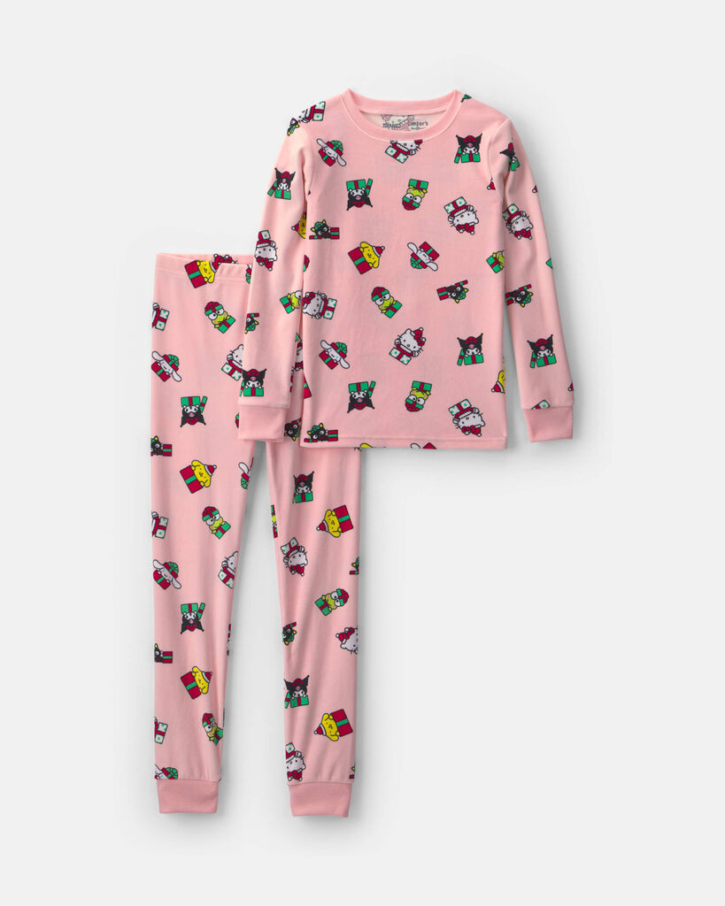 Carter'S girls 2-piece hello kitty heart christmas dreamplush snug fit pajama set 10 Pink