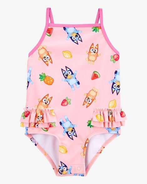 Product image 1 of Baby Girl Bluey™ 1-Piece Swimsuit - Pink