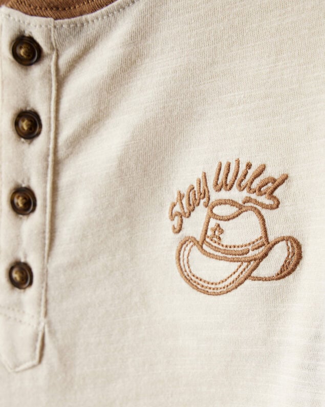 Product image 2 of Baby Boy Stay Wild Henley Top