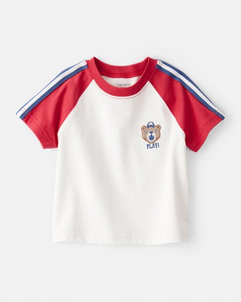 Product image 1 of Baby Boy Bear Short-Sleeve Graphic Tee - White