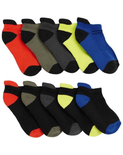 boys 10-pack no show socks