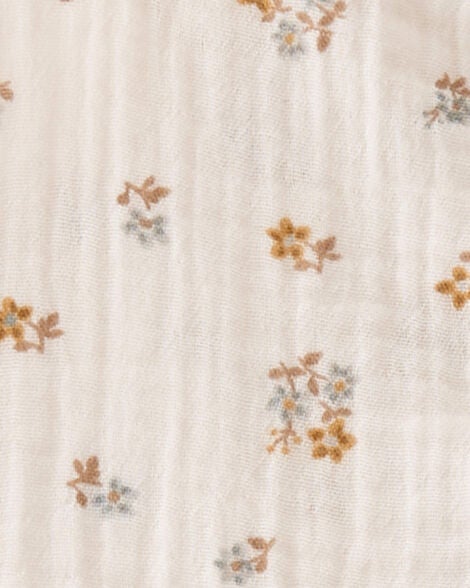  Product image 4 of Toddler Organic Cotton Floral Print Gauze Dress