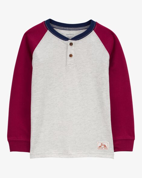  Product image 1 of Baby Raglan-Sleeve Henley Tee