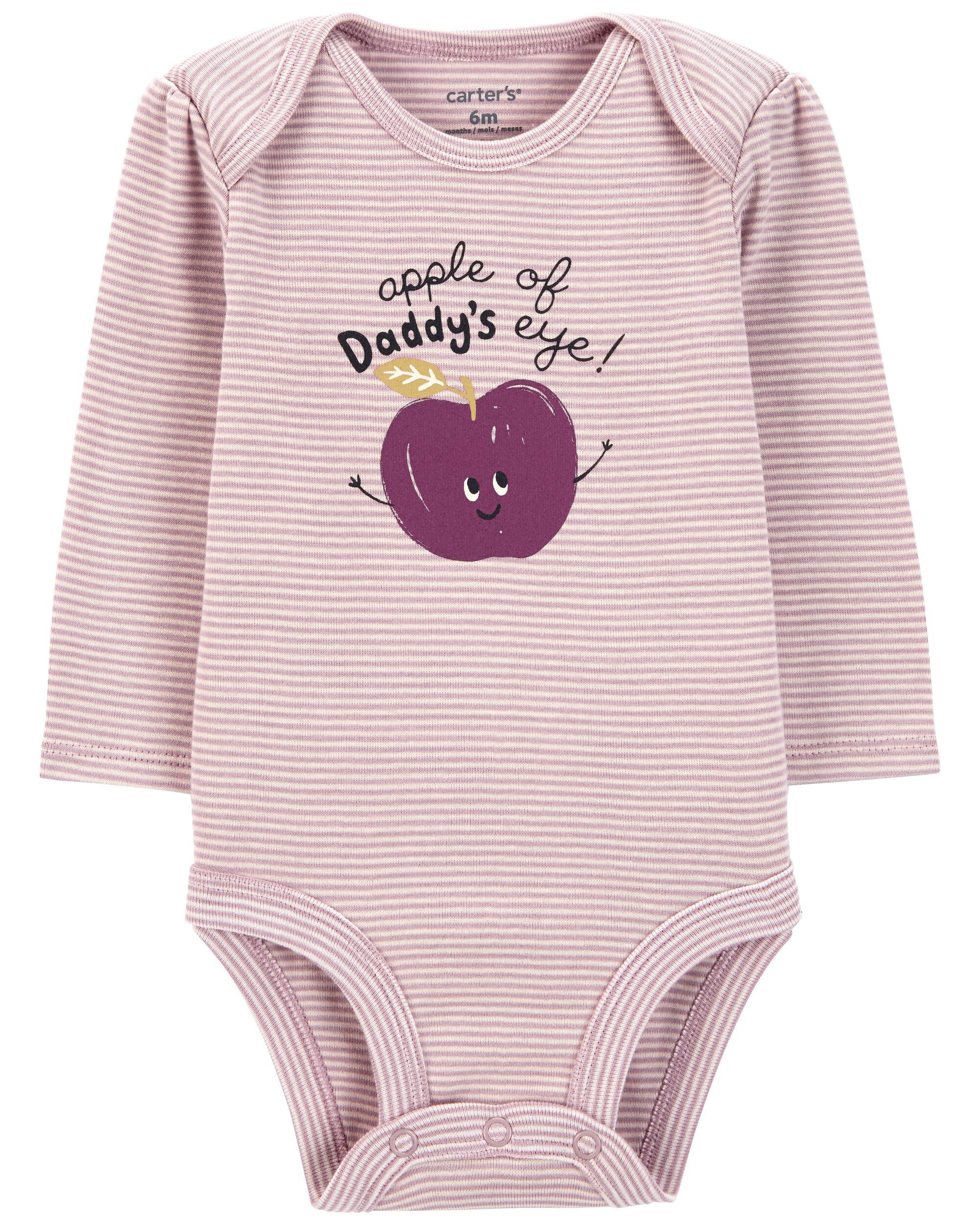 Baby Apple of Daddy's Eye Long-Sleeve Bodysuit - Carter's
