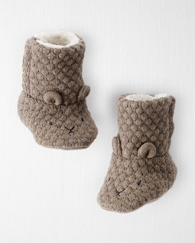 Product image 1 of Baby Organic Cotton Sweater Knit Booties