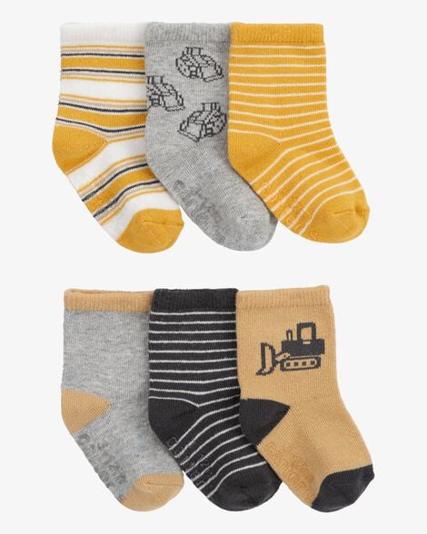 Product image 1 of Baby 6-Pack Construction Socks