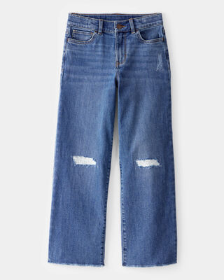 Product image 1 of Kid High Rise Distressed Denim Jeans - June Wash