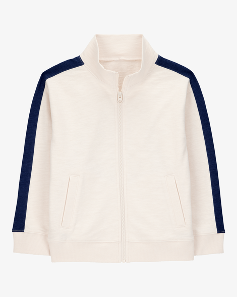 kid colorblock zip-up jacket