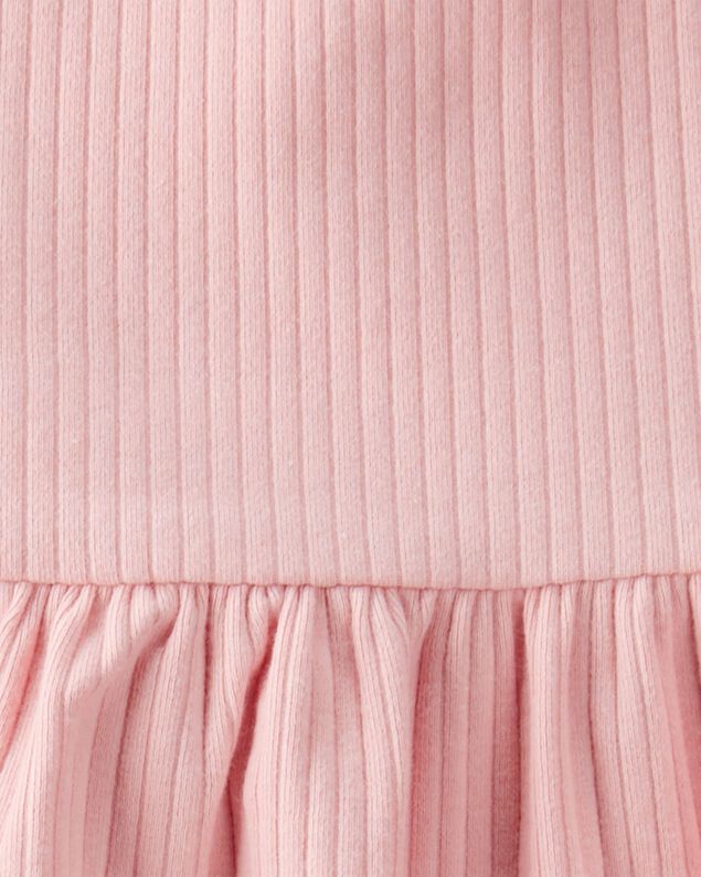 Product image 2 of Toddler 2-Piece Ribbed Tee & Pull-On Pant Set - Pink