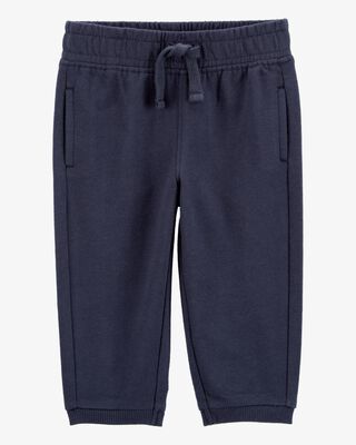 Product image 1 of Baby Pull-On French Terry Joggers - Navy