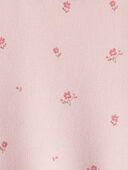 Blush Petals - Toddler Girl French Terry Dress Made with Organic Cotton in Blush Petals Print, Selected
