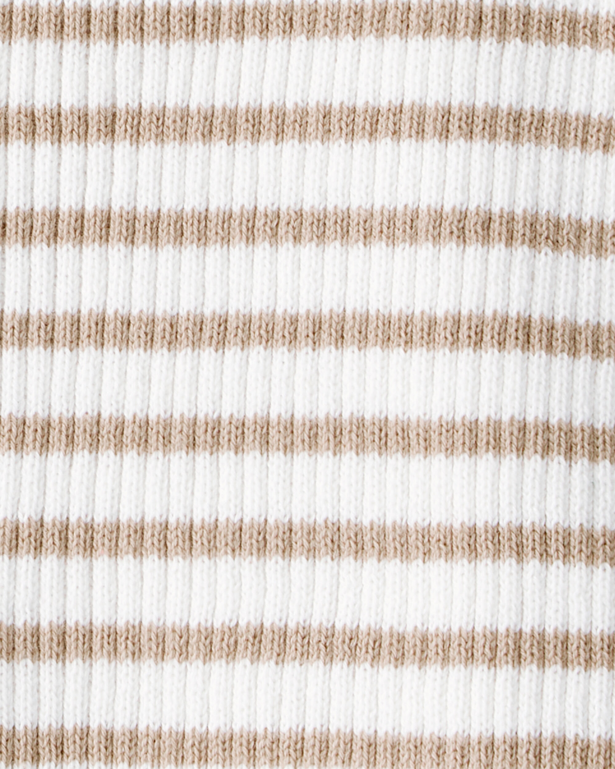 Girls Striped Button-Down Short-Sleeve Tee
