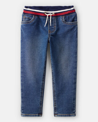 Product image 1 of Toddler Boy Varsity Waistband Denim Jeans