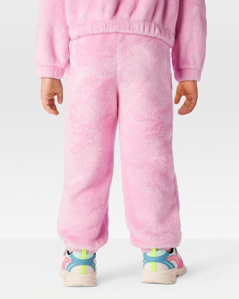  Product image 2 of Toddler Velour Joggers - Pink